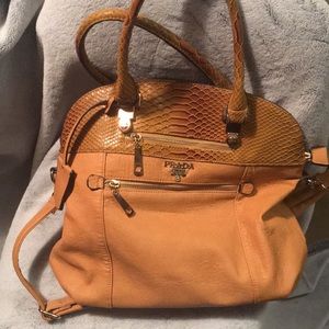 Camel handbag 👜 big bag #P r a d a name